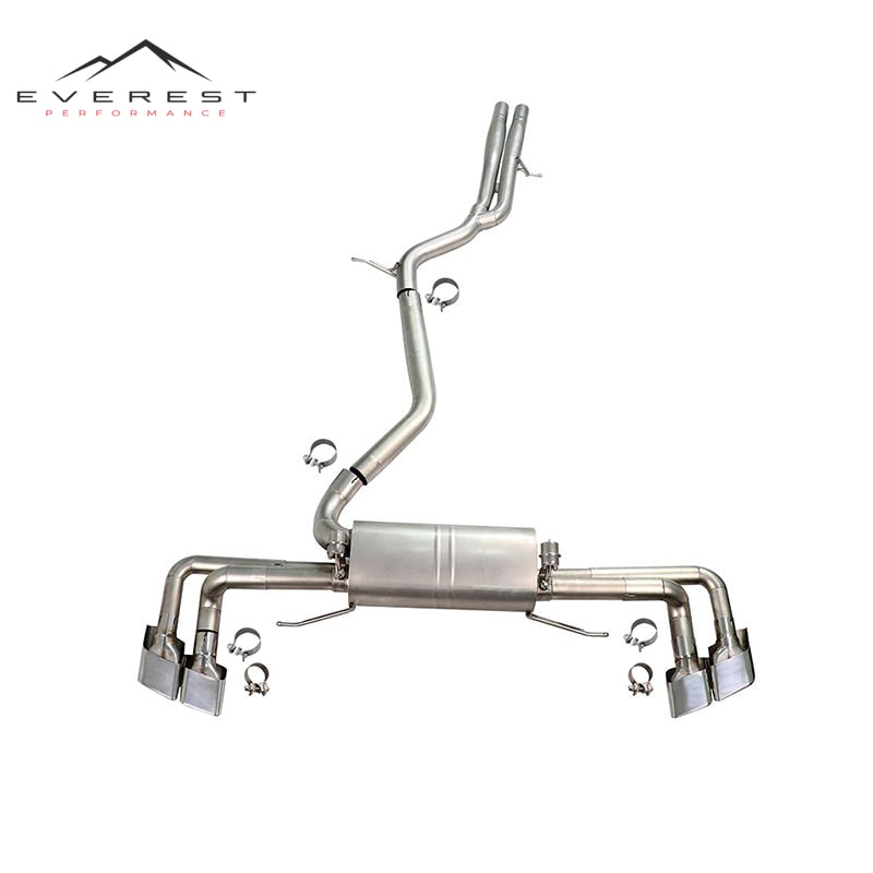 304 Stainless Steel Exhaust Pipes Catback Exhaust System for AUDI Q7 2.0T 2010-2021 Muffler Exhaust