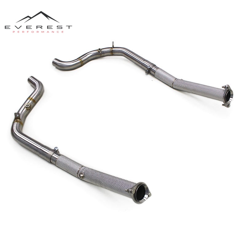 Stainless Steel Exhaust Pipes for Land Rover Range Rover 2009-2017 Free Flow Downpipe With Heat Shield
