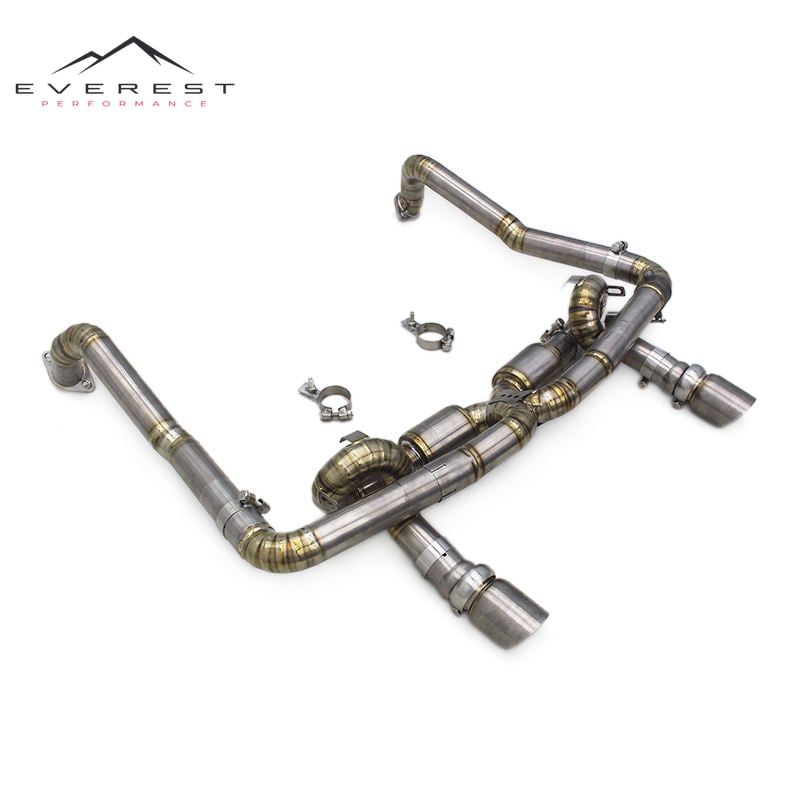 Exhaust Pipe System for Porsche 718 Boxster/Cayman 2.0T 2016-2019 Upgrades GT4 Escape Titanium Catback Exhaust Pipe Muffler