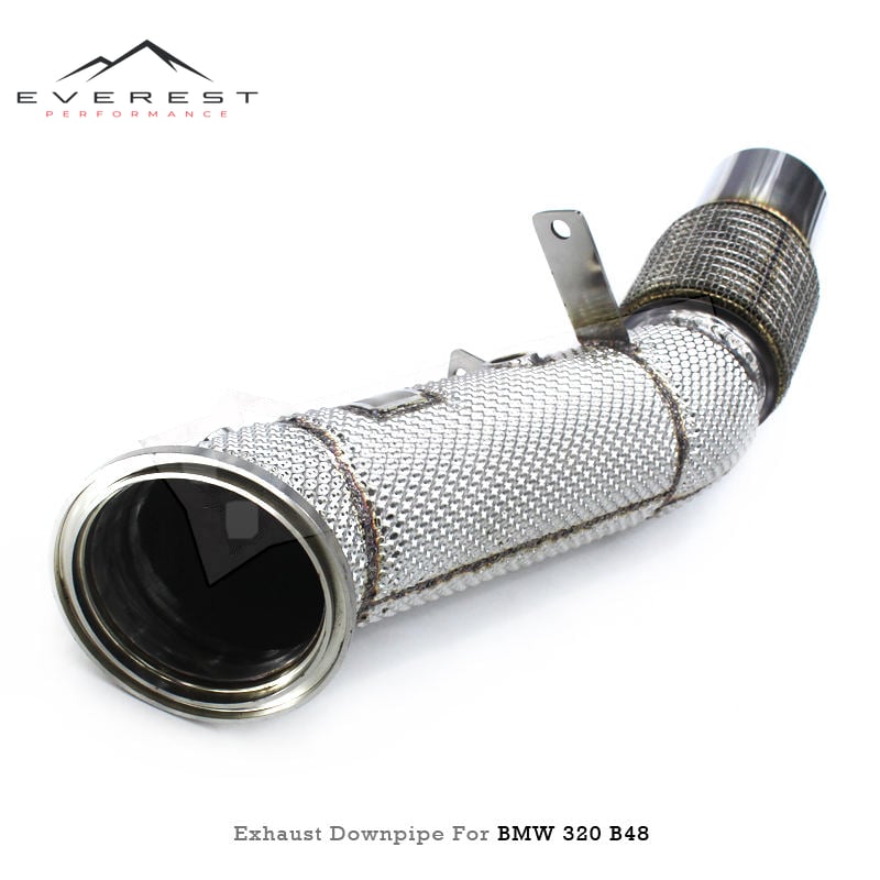 SS304 Exhaust Downpipe for BMW 320i G20 2.0T 2020-2024 High Quality With Heat Shield Free Flow Downpipes