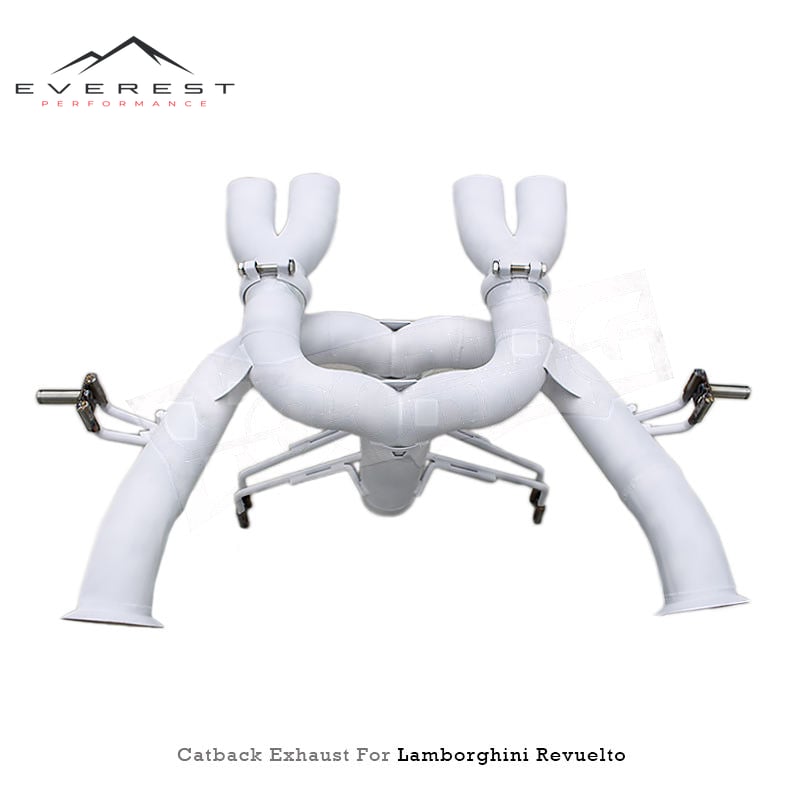 Stainless Steel Ceramic Coating Catback for Lamborghini Revuelto 6.5L V12 2023-2025 High-efficiency Exhaust Pipes