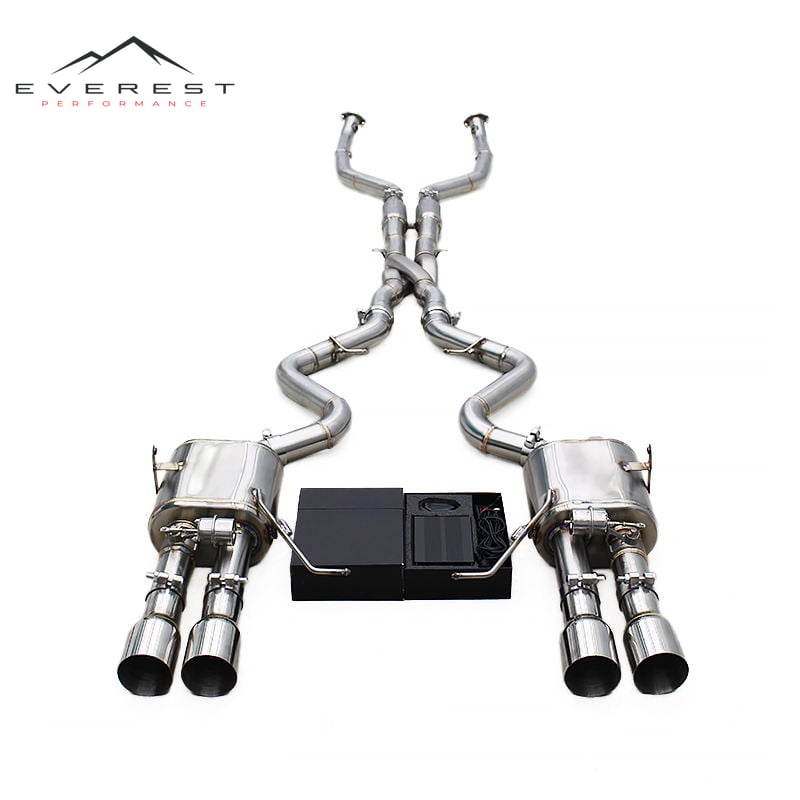 Catback Exhaust with Valved Control for BMW M3 E90 E92 E93 V8 4.0L 2008-2013 Exhaust System with Z Pipe Midpipe SUS304 Pipes