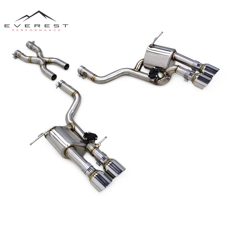 Race X Pipe Axle Back for Maserati Quattroporte 4.2L 2004-2011 Stainless Steel Exhaust Pipe Valvetronic Muffler Escape