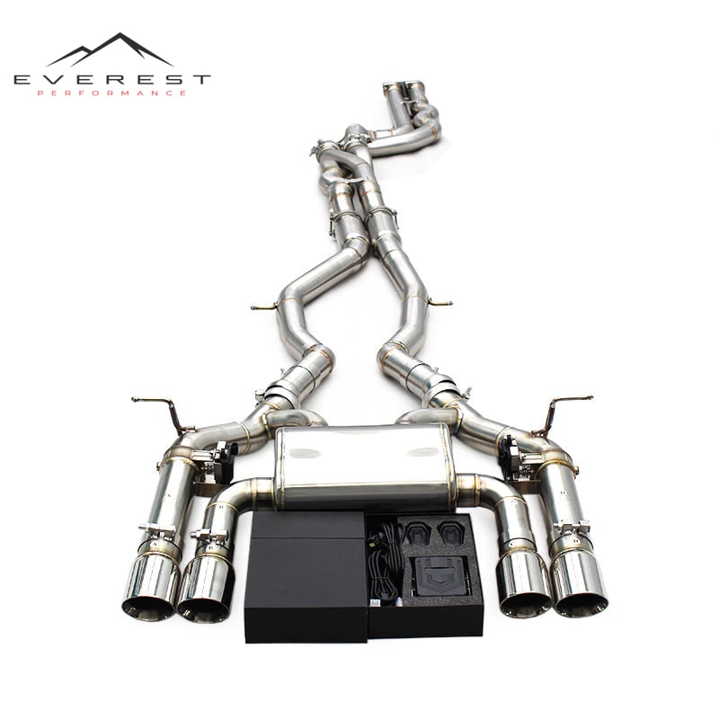 Stainless Steel Catback for BMW M3 F80 M4 F82 3.0T 2014-2019 Equal Length Z Mid Pipes Muffler Valvetronic Exhaust System