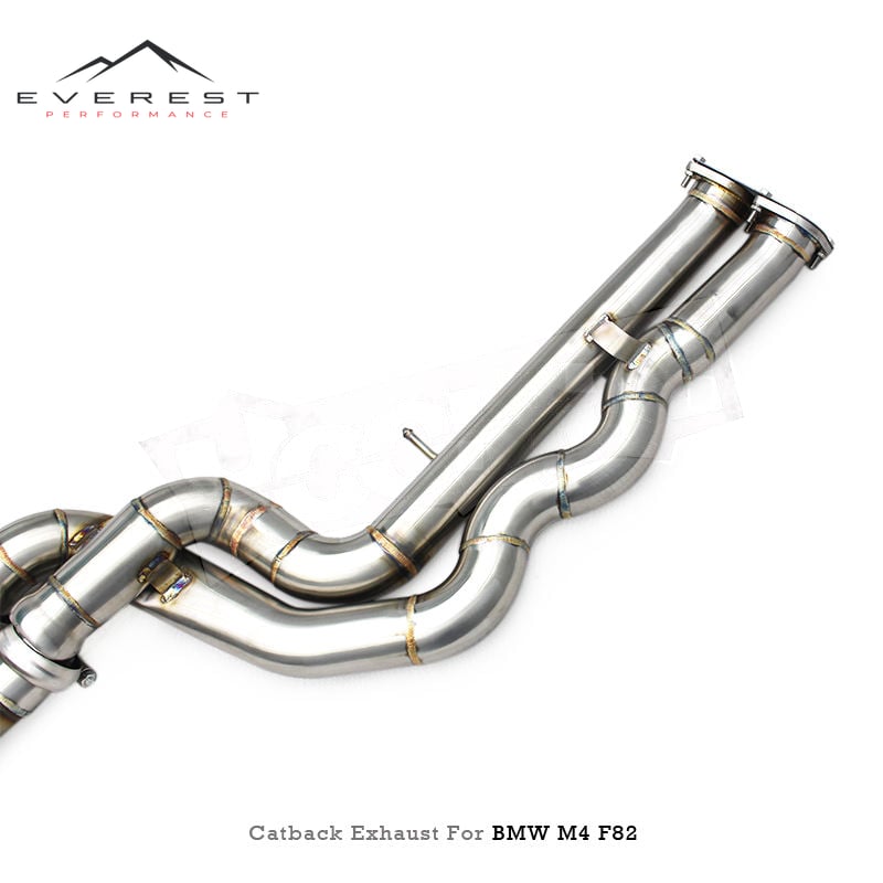 Racing SS304 Valvetronic Catback Exhaust Pipes for BMW M3 F80 M4 F82 3.0T 2014-2019 Valved Muffler With Z Pipe Mid Pipe
