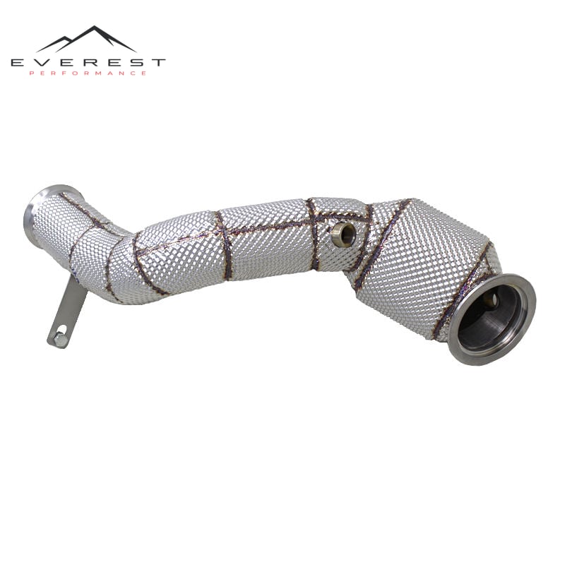Stainless Steel Exhaust Downpipe Catted Downpipe for Benz C200 C250 C300 W205 2015-2021 Exhaust Pipe