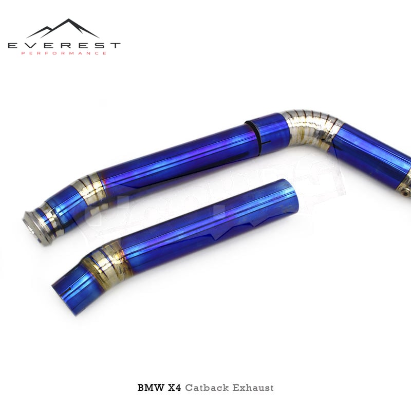 Titanium Exhaust Pipe System for BMW X3/X4 3.0T 2014-2023 Valvetronic Exhaust Mufflers Catback