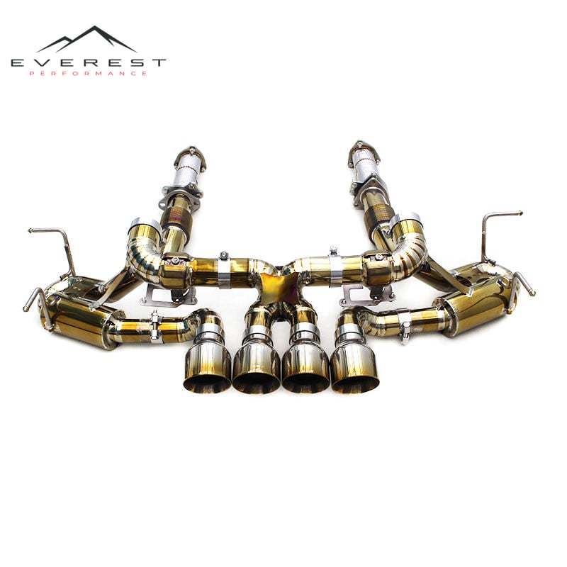 3Inch Silver Titanium Catback Valve With Downpipe for Chevrolet Corvette C8 Z06 2019-2025