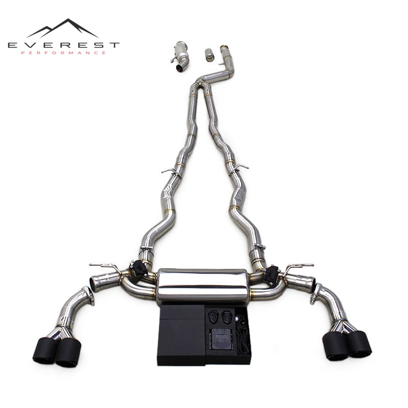 Auto exhaust catback Downpipe for BMW 840i G16 B58 3.0T 2019-2024 Valvetronic Muffler Stainless Steel Exhaust System with Y Tips