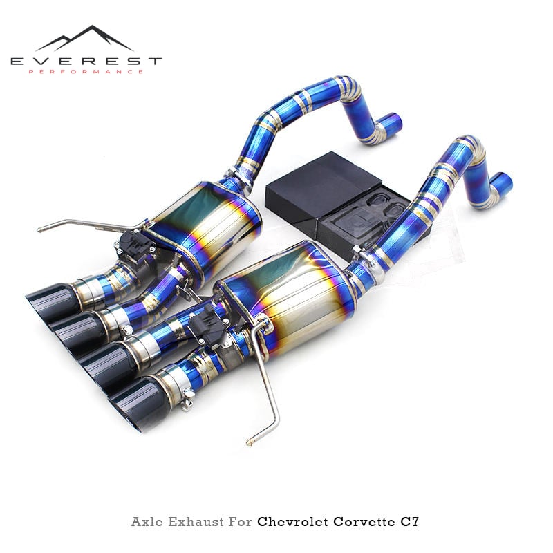 Racing Valvetronic Catback for Chevrolet Corvette C7 6.2L 2014-2019 Titanium Muffler System Axle Exhaust Pipes Remote Controller