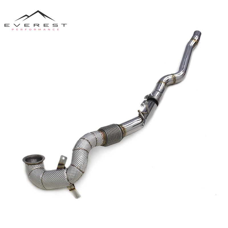 Performance Downpipe for Audi TT 2.0T 2017-2023 Stainless Steel Exhaust Free Flow Race Front Down Pipes