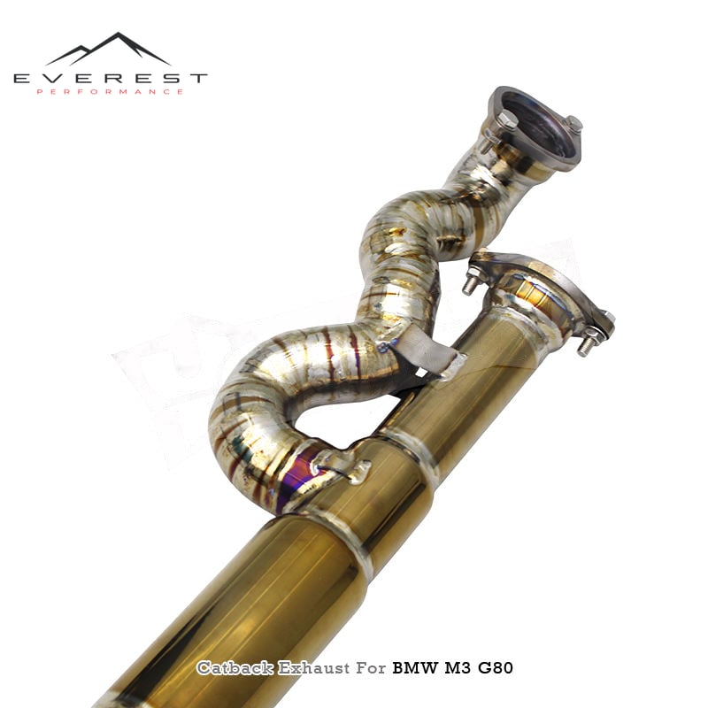 Titanium Sport Car for BMW M3/M4 G80/G82 3.0T 2021-2026 Light Weight Exhaust Pipe with Electronic Valve Muffler