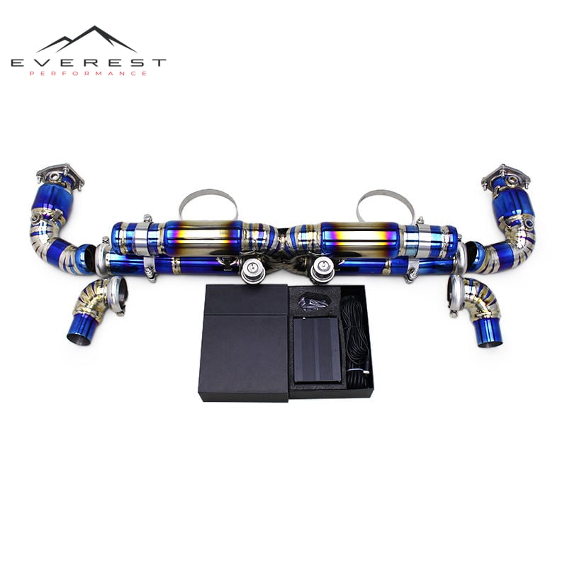 Custom Catabck Exhaust for Porsche 911 997/997.2 Turbo S 3.8T 2010-2012 Performance Titanium Pipes Muffler Valve Exhaust System