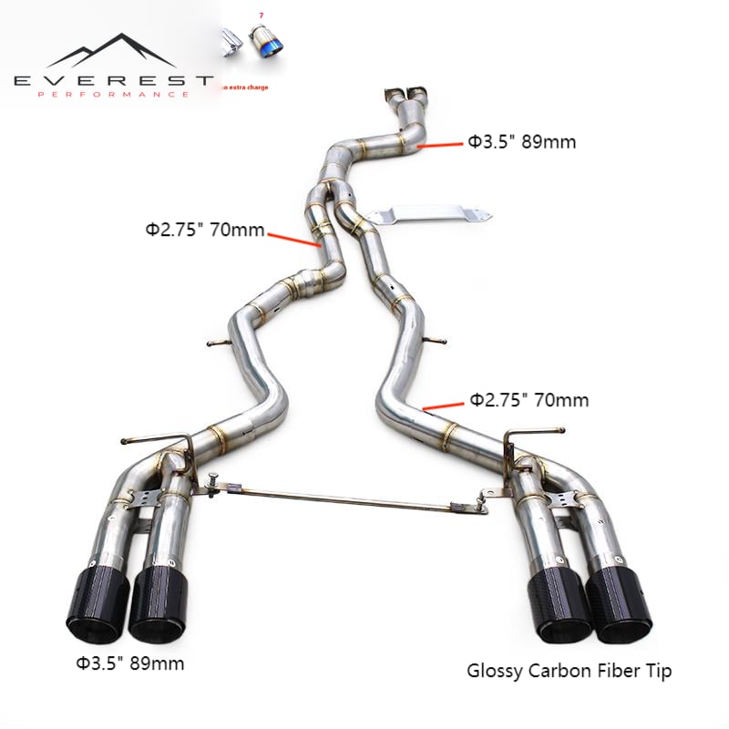 Racing Exhaust Pipe for BMW M2 Competition/M2C 3.0T F87 S55 2018-2023 Performance Exhaust Muffler Catback Exhaust System