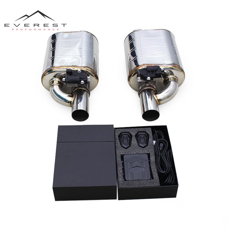 Stainless Steel Exhaust Pipes Universal Muffler for Various Models Racing Car Exhaust System Valve Electric Control