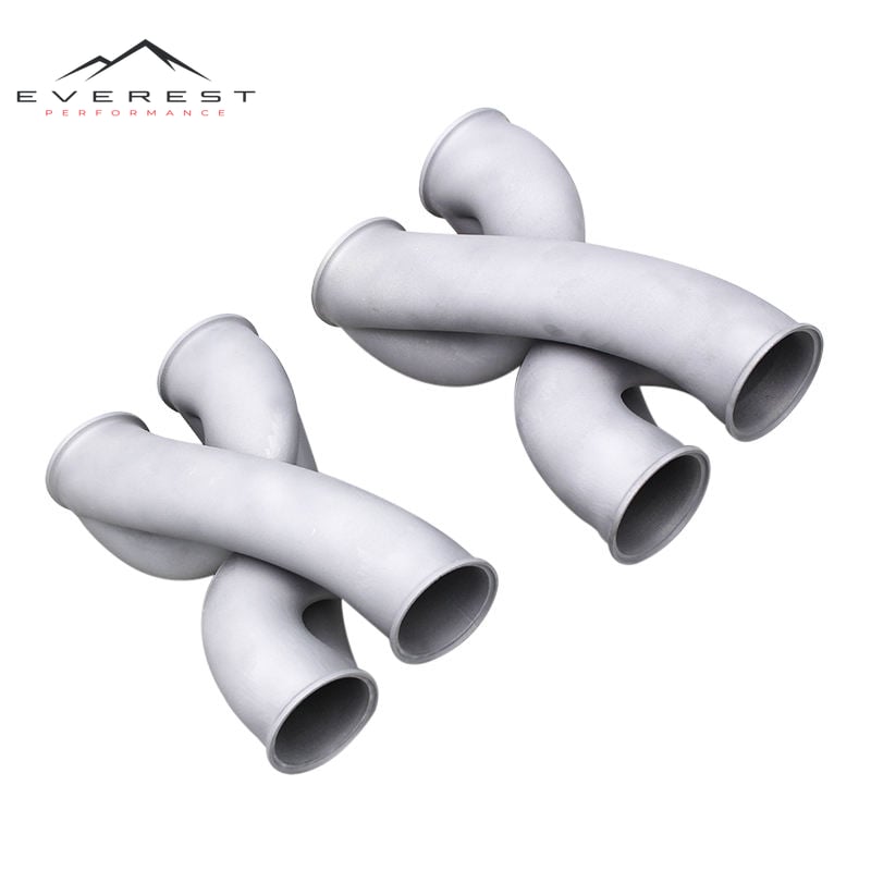 High Quality 2.5inch Stainless Steel X Pipe Universal Exhaust Muffler Connecting Pipe for BMW Audi VW Abarth Cars 1.5mm