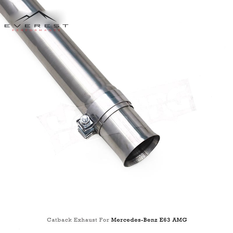 Custom Catback Muffler for Mercedes-Benz E63 E63S AMG W213 4.0TT 2016-2023 Valvetronic Exhaust System Stainless Steel Pipe