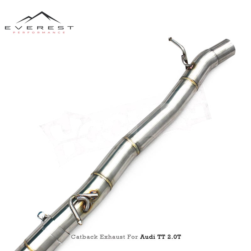 SS304L Exhaust Pipe System for Audi TT/TTS 2.0T 2010-2019 Valvetronic Catback Exhaust with Controller
