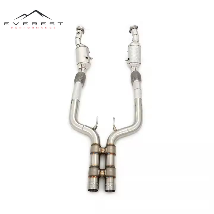 Exhaust Downpipe for Benz S320/S350/S500/S450/S600 W220 W221 Stainless Steel High Flow Catted Downpipe Sale