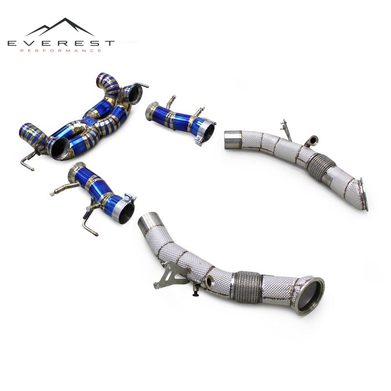 Performance Full Exhaust for Ferrari SF90 3.9T V8 2019-2023 Titanium Straight Pipe Muffler Race F1 Catback System With Down Pipe