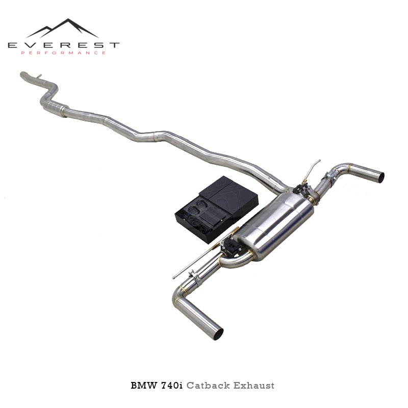 SS304L Exhaust Pipe System for BMW 730/740 G11/G12 2.0T/3.0T 2016+ Electronic Valve Catback Exhaust