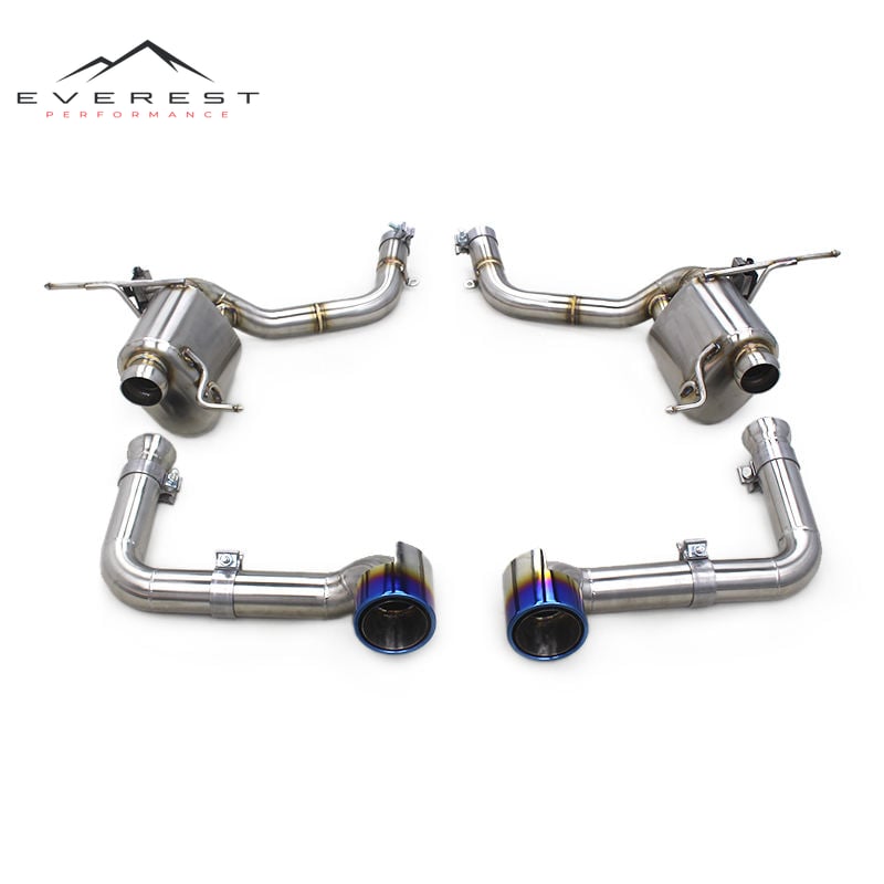 Custom Axle Exhaust for Maserati Gran Turismo/GT 2007-2021 Upgrade MC Style Performance SS304 Pipe Exhaust System Burnt Tips