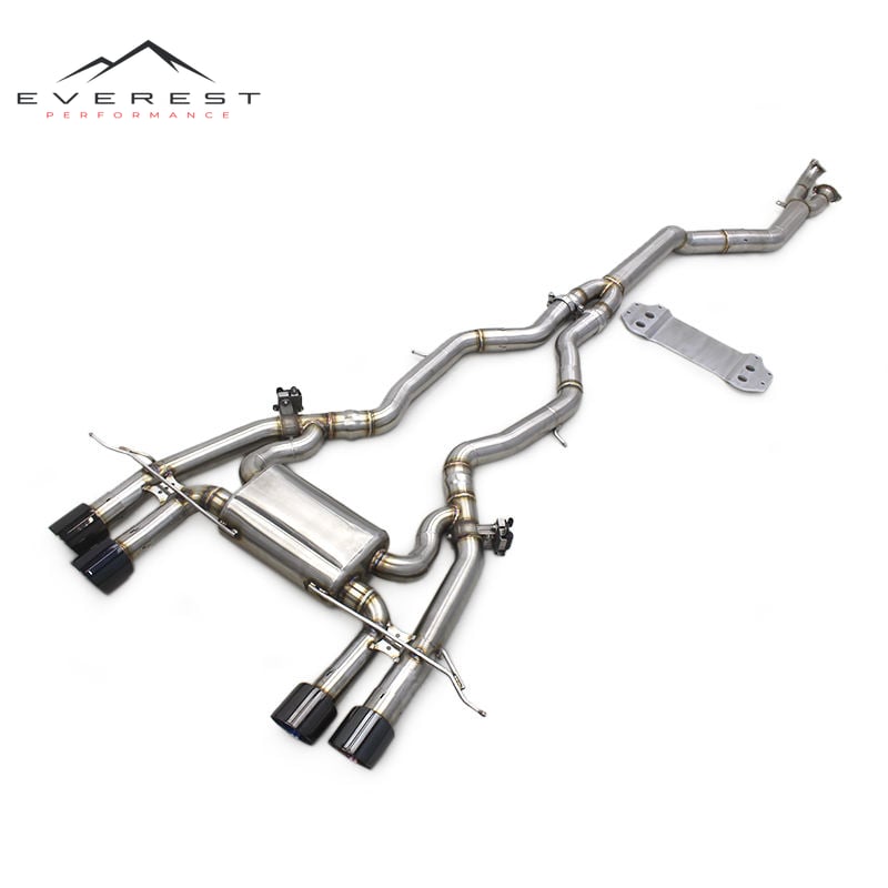 Stainless Steel Catback Exhaust Pipes for BMW M2 G87 2023 Single Mid Pipes Valvetronic Muffler With Bracket
