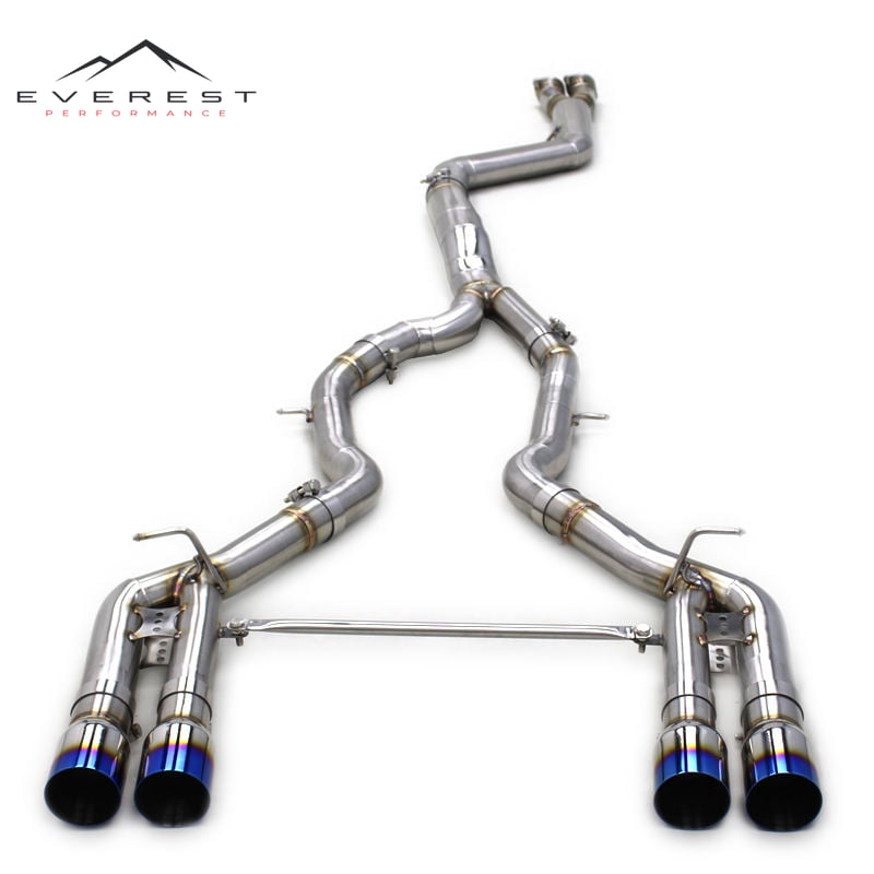 Straight Catback for BMW M2 Competition/M2C 3.0T F87 S55 2018-2023 SS304 3.5" Single Midpipe Rear Straight Axle Back