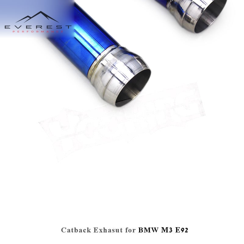 Titanium X Midpipe for BMW M3 E90/E92/E93 4.0L 2007-2013 High-quality Tube Without Resonator Middle Pipe