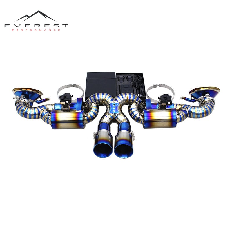 Sound Catback for Porsche 911 992 GT3 RS 4.0L 2020-2024 Titanium Muffler Exhaust Pipe With Remote Controller