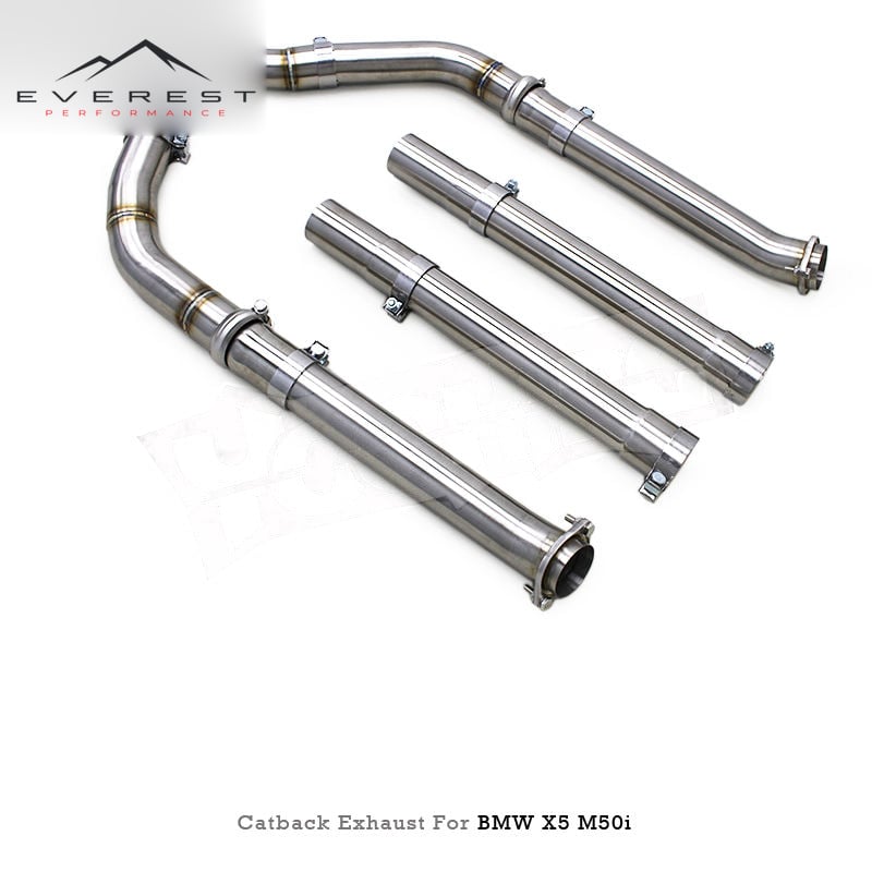 Valvetronic Muffler Catback for BMW X5 M50i 4.4TT 2019-2024 Stainless Steel Exhaust X Design Cat Pipe System Exhaust Pipes