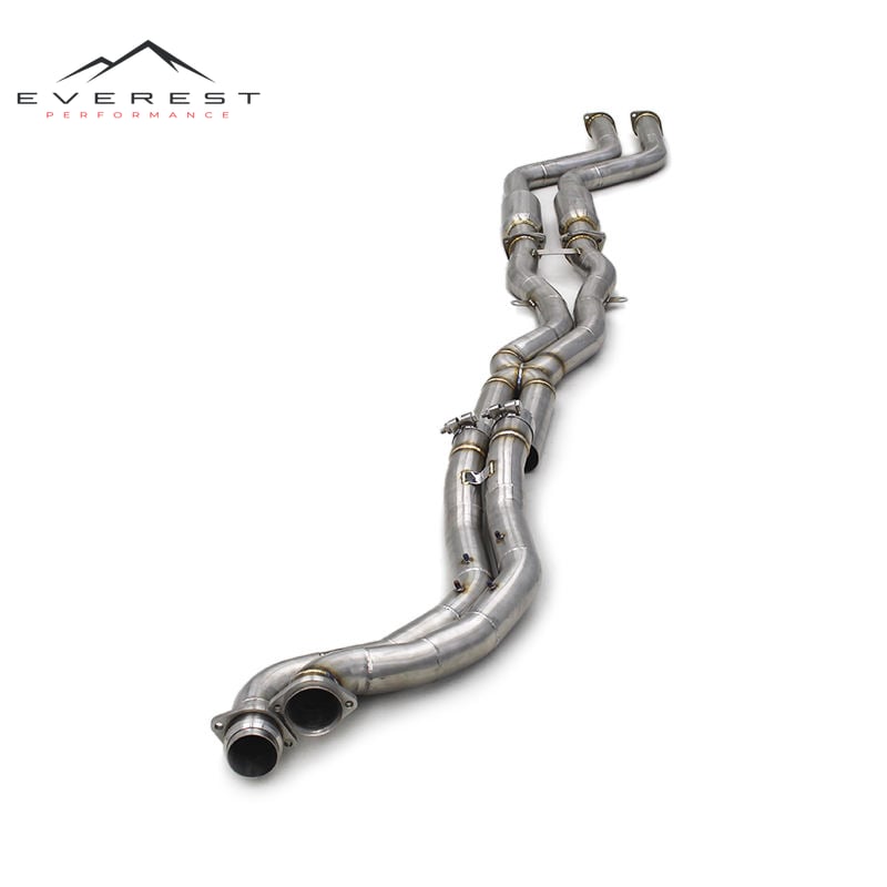 Auto Exhaust System E46 Equal Length Mid Pipe for BMW M3 E46 2004-2006 Performance Stainless Steel Exhaust Pipe with Resonator