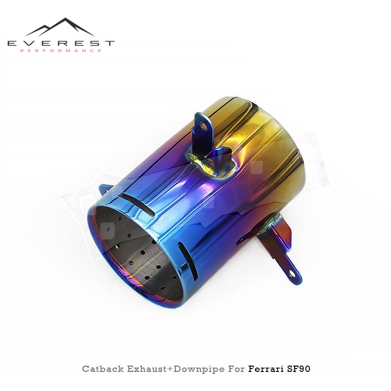Valvetronic Catback Exhaust Pipe for Ferrari SF90 Spider/Stradale 3.9T V8 2019-2023 X-pipe Axleback Catalyst Downpipe