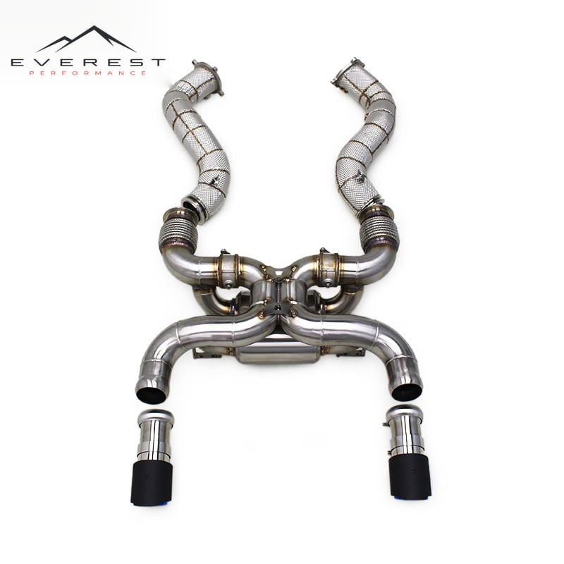 Muffler Catback Vacuum Valve Exhaust System for Mclaren 720S 4.0 2017-2019 Stainless Steel Direct Downpipe