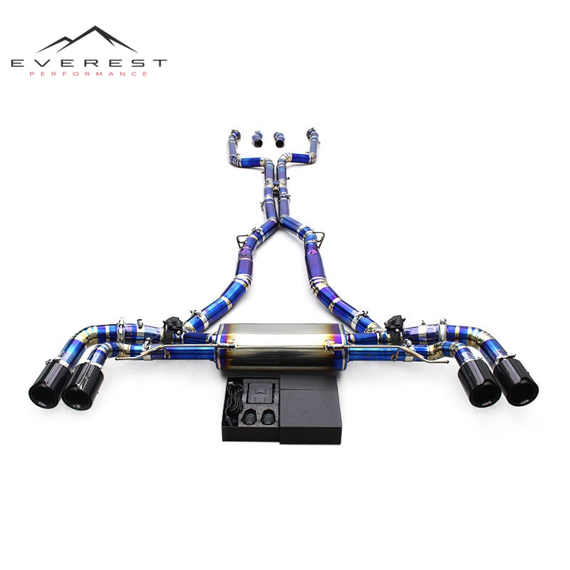 Direct-fit Valved Exhaust System with MP Tips for BMW X7 M60i 4.4TT 2020-2026 X Pipe Titanium Muffler with Remote Control