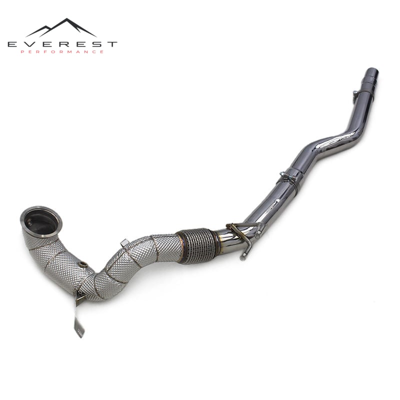 Racing Performance Exhaust Free Flow Pipe Front Pipe DownPipes for VW GOLF 8R Tuning Heat Shield Exhaust Downpipe Exhaust Header