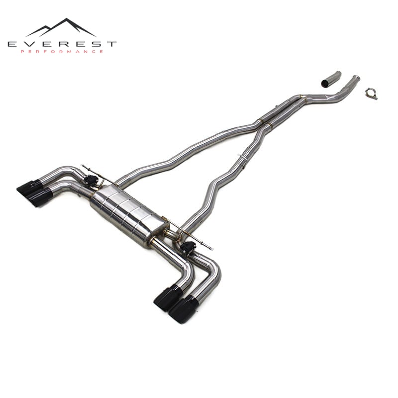Street Car Exhaust Pipes for BMW 540/540i G30/G38 3.0T B58 2018-2024 Stainless Steel Catback Muffler Valve