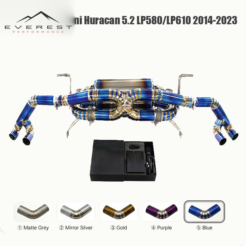 Titanium Exhaust Pipe System for Lamborghini Huracan 5.2 LP580/LP610 2014-2023 Super Sports Car Vacuum Valve Exhaust Pipe