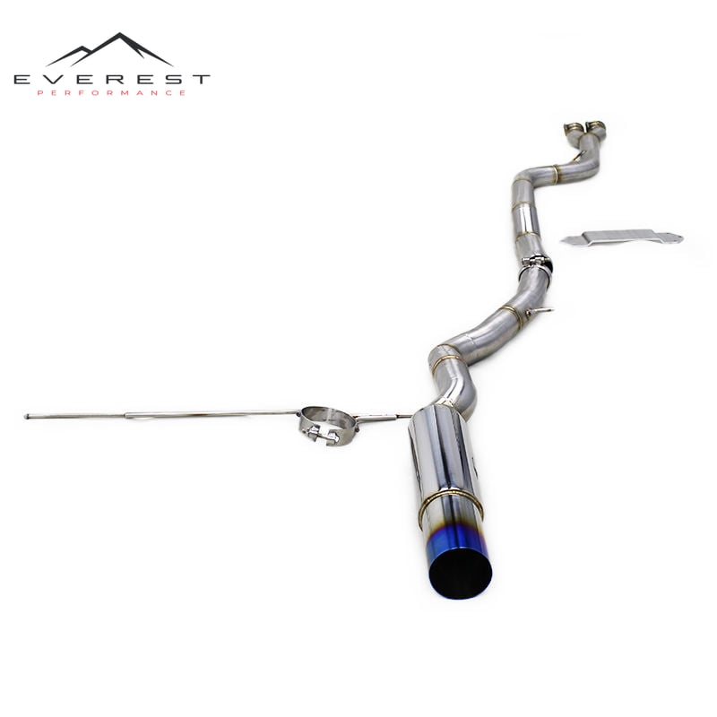Straight Pipe Catback for BMW M3/M4 F80/F82 3.0T 2014-2019 Single Mid Pipe With Brace Single Exit Muffler System