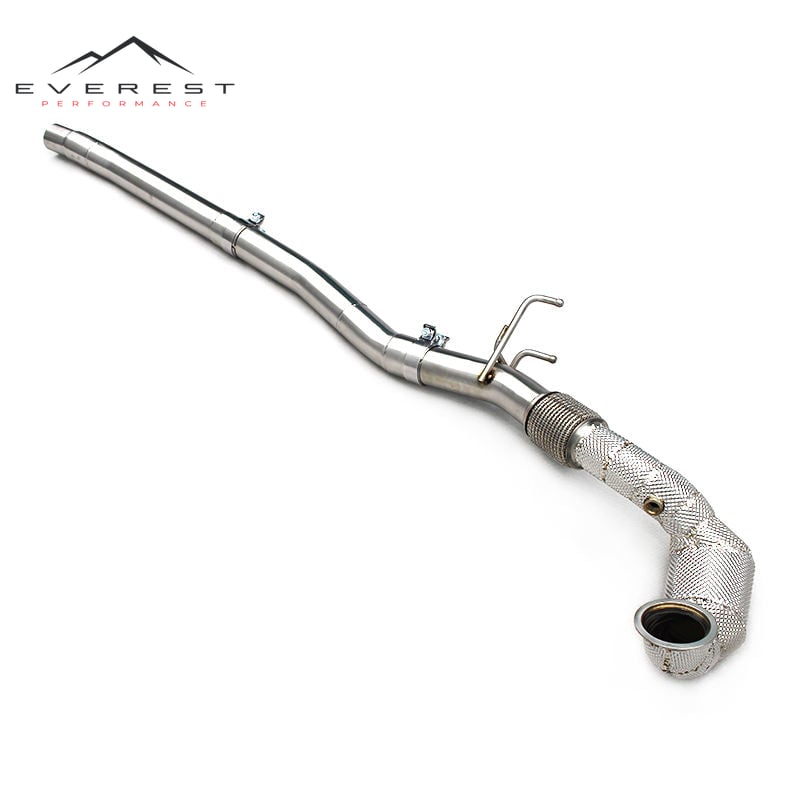 Stainless Steel Catalyst Downpipe E 100/200/300 Cell for VW Golf R MK7 MK7.5 2.0L Turbo 2014-2020 Car Mod Exhaust System