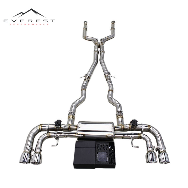 Valvetronic Exhaust System for BMW M550/M550i G30/N63 4.4TT 2017-2022 Stainless Steel Exhaust Pipes with Valves