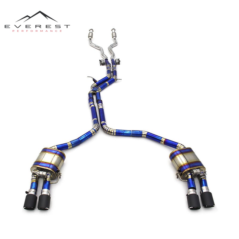 Titanium Exhaust Catback for Audi A6 C7 3.0T 2012-2018 Muffler Valves Exhaust Auto Tuning Performance Parts Exhaust Pipes