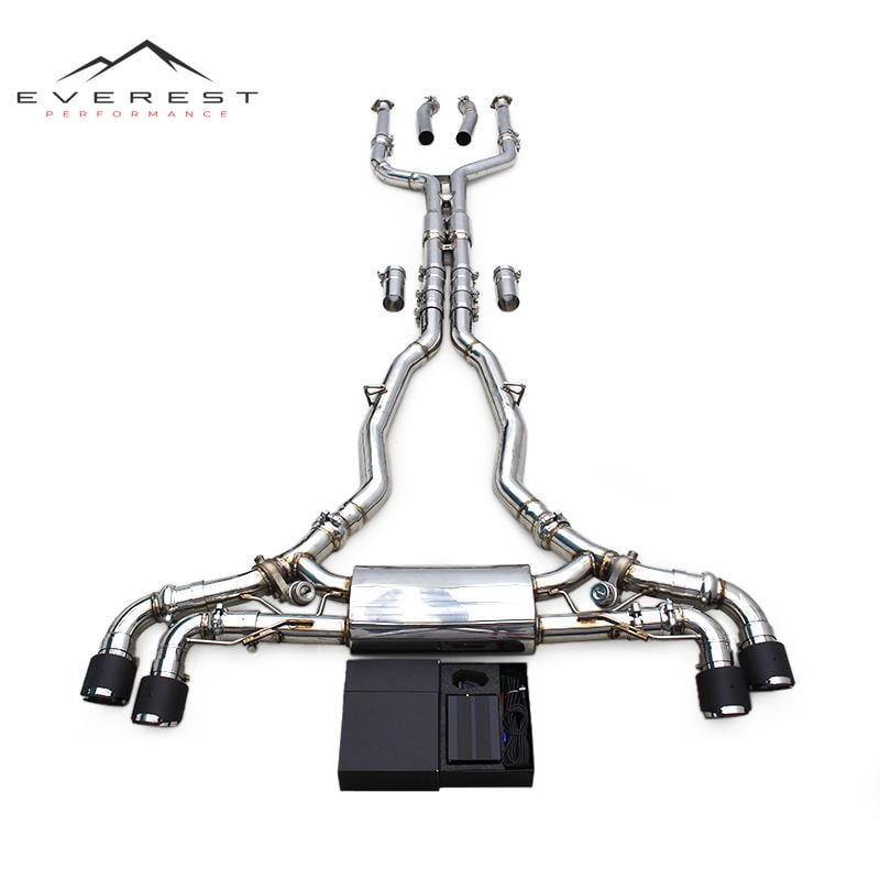 Auto Catback Exhaust for BMW X5 G05 X6 G05 M50i M60i 4.4TT 2014-2019 Stainless Steel Pipe Muffler Valved Exhaust System
