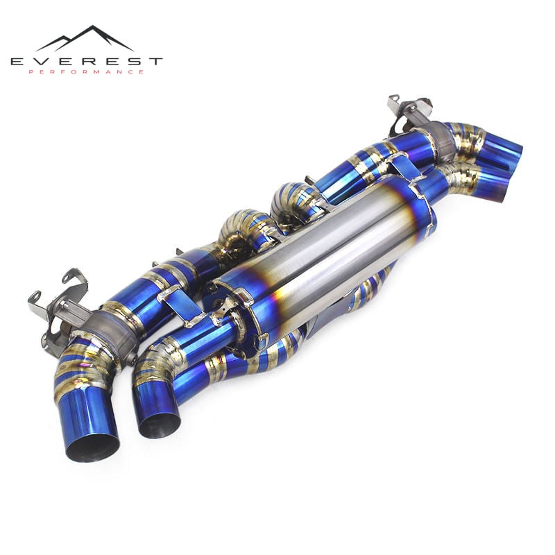 Valve Exhaust Pipes for Porsche 911(992) 3.0T Carrera 4S 2019-2021 Titanium Catback Muffler Performance Car Part
