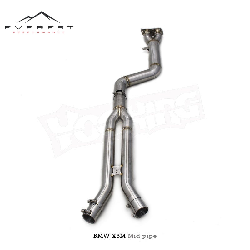 Direct-Fit Valvetronic Catback With Z/X Pipe for BMW X3M/X4M F97/F98 3.0T 2019-2023 Racing Stainless Steel 2.75inch Exhaust Pipe