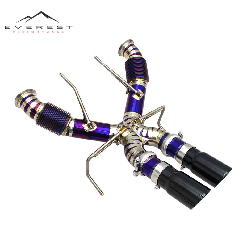 Catback Exhaust Pipes System for Mclaren 750S Coupe/Spider 4.0T 2020-2025 Racing Titanium Direct Exhaust Pipe Muffler