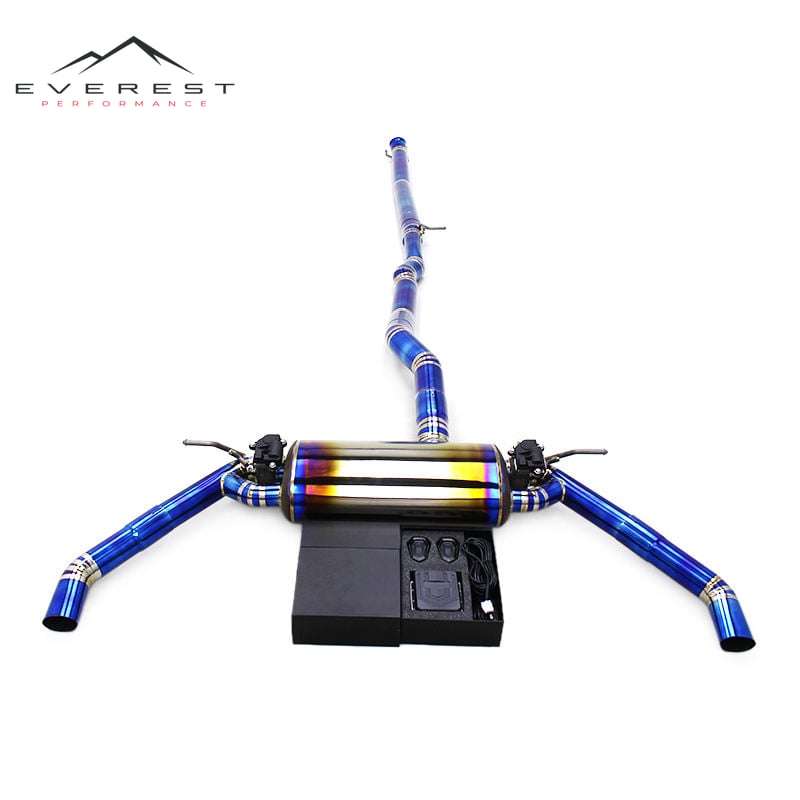 Titanium Exhaust Pipe System for Mercedes-Benz GLA45 AMG 2.0T 2015-2019 Electronic Valve Catback Exhaust with Controller