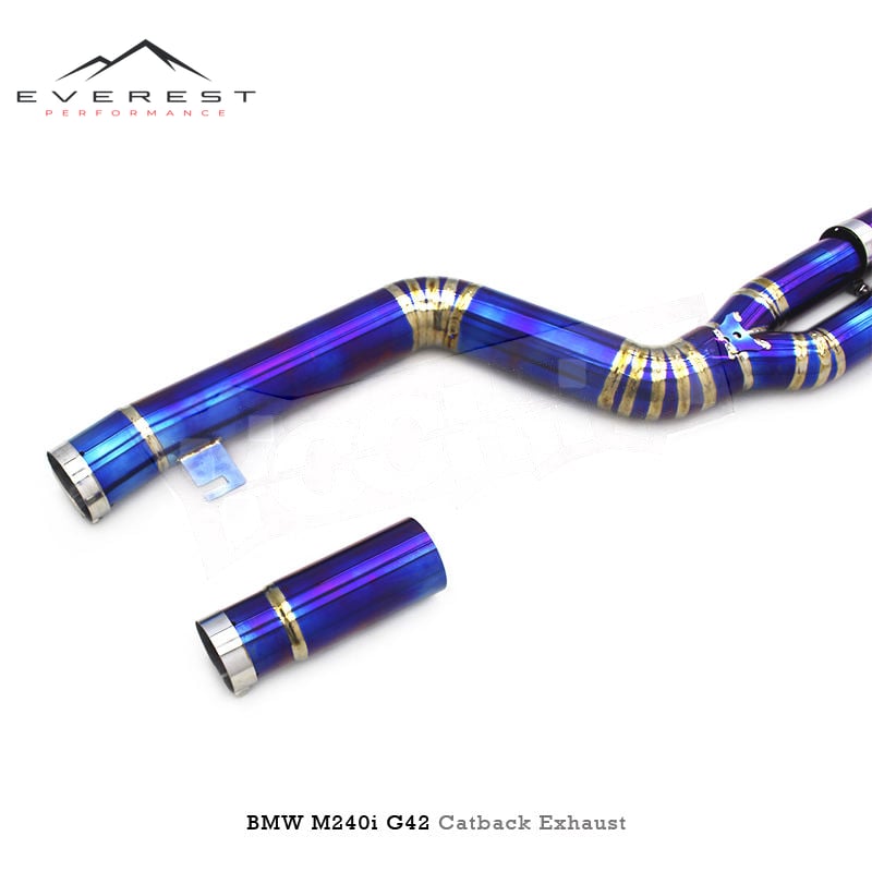 Titanium Exhaust Pipe System for BMW M240/M240i B58 3.0T G42/F22/G22 2017-2023 Catback Exhaust Pipes Valvetronic Muffler System
