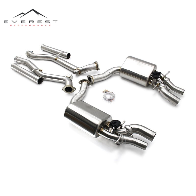 Car Exhaust System for Mercedes-Benz E63 AMG 2007-2016 Escape Stainless Steel Exhaust Pipe Muffler Catback Exhaust