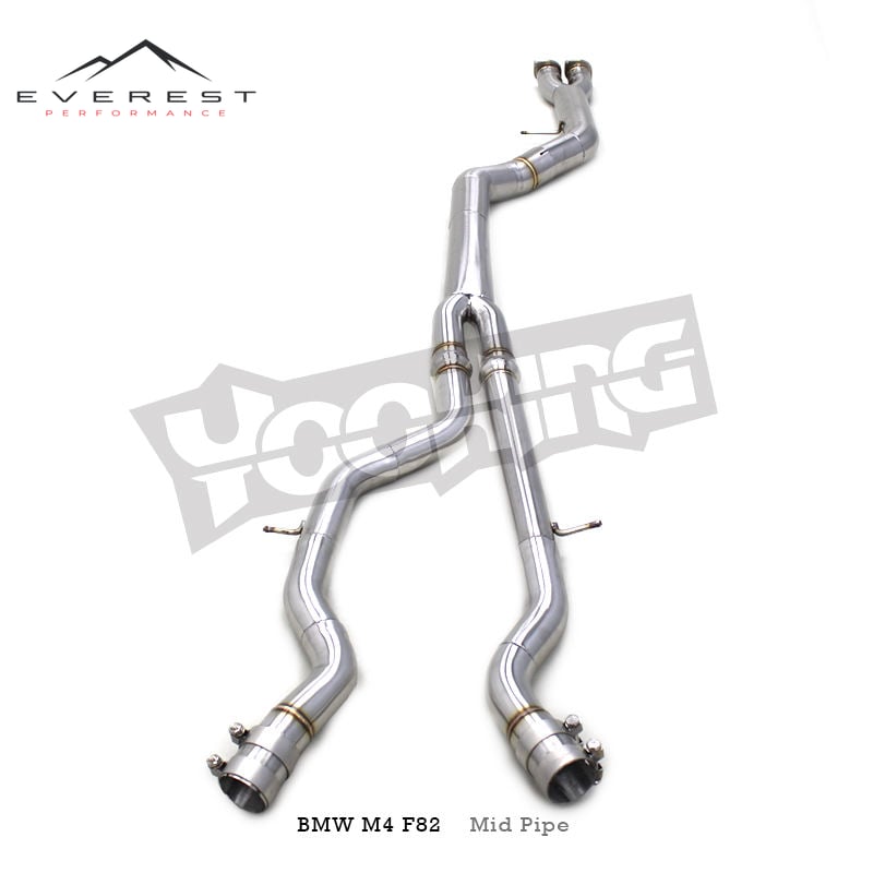 SS304 Single Midpipe for BMW M3/M4 F80/F82 3.0T 2015-2019 Exhaust Equal Length Midpipe System